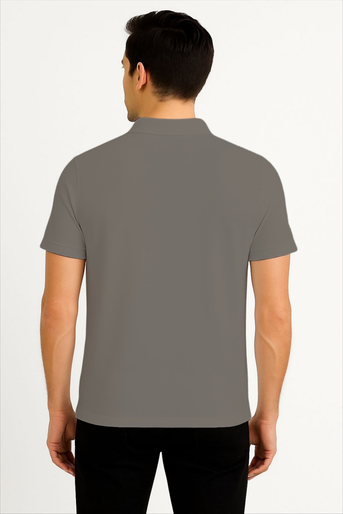 LEHZA Premium Men's Polo – Crafted With Elegance (Grey)