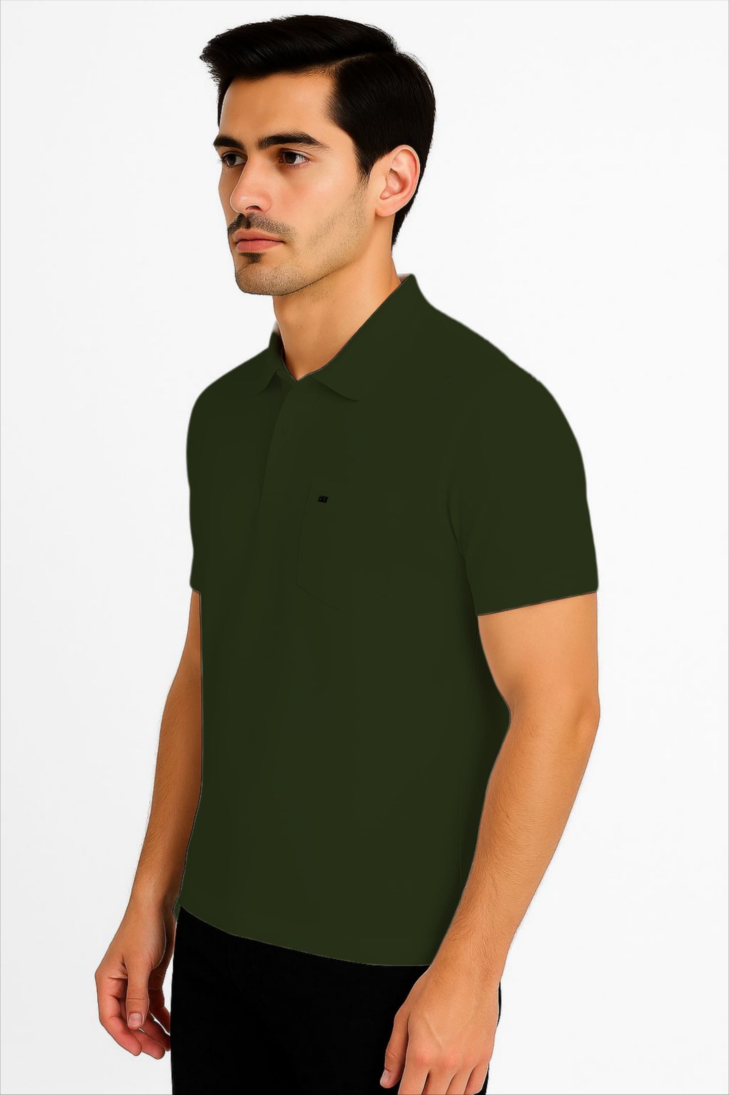 LEHZA Premium Men's Polo – Crafted With Elegance (Green)