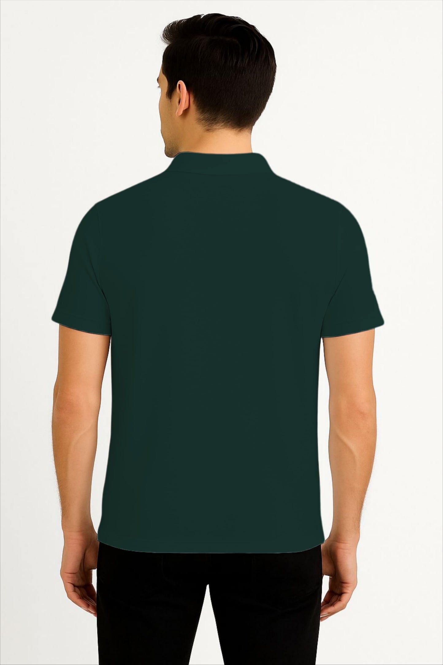 LEHZA Premium Men's Polo – Crafted With Elegance (Deep Green)