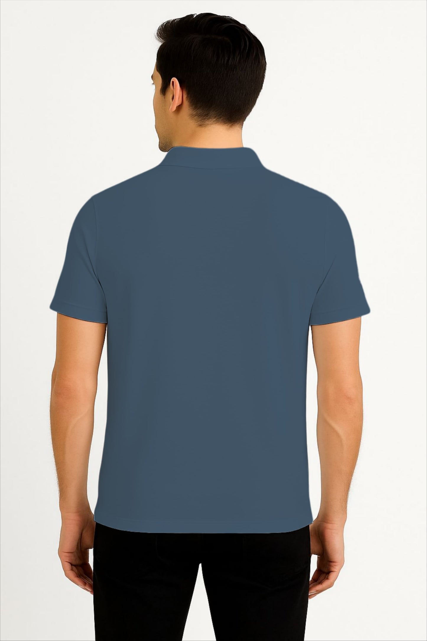 LEHZA Premium Men's Polo – Crafted With Elegance (Blue)