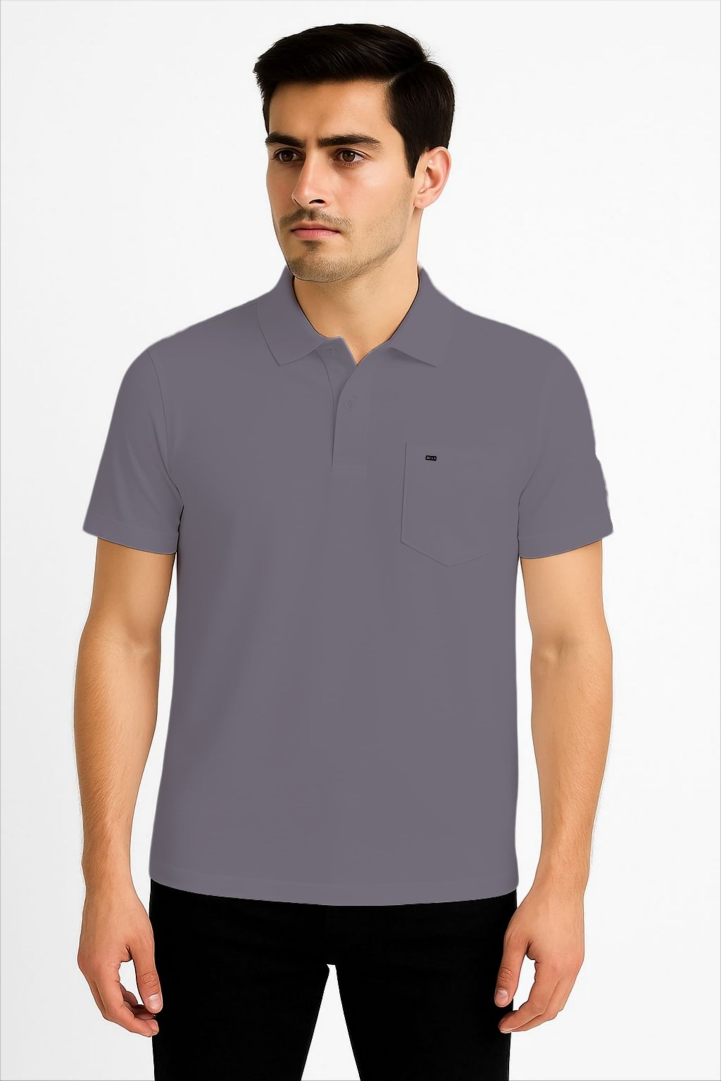 LEHZA Premium Men's Polo – Crafted With Elegance (Purple)