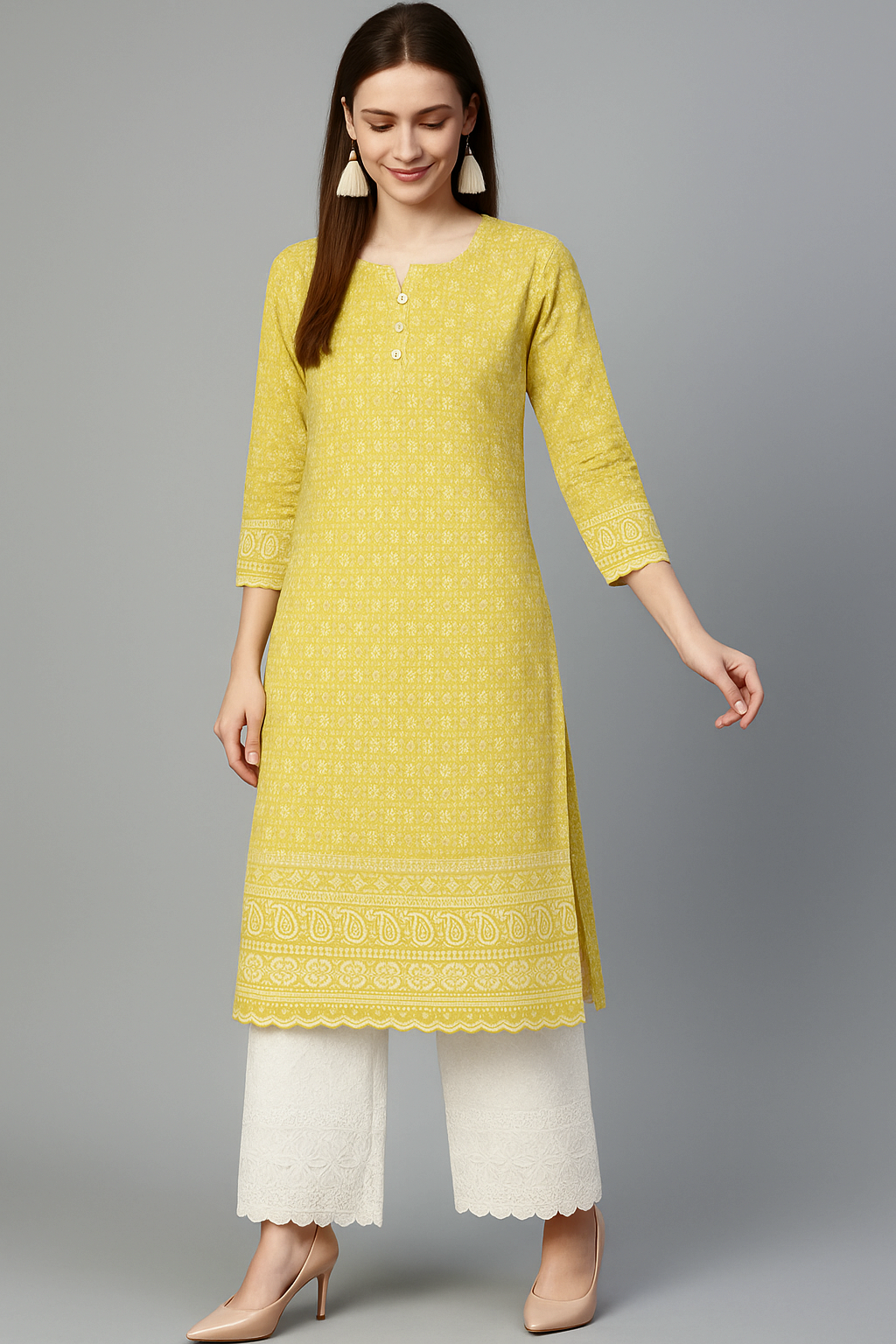 Kurti Plazzo Set