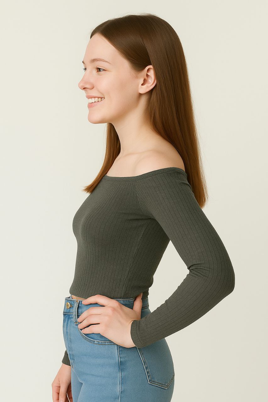 LEHZA Urban Style Top – Modern Versatility (Grey)