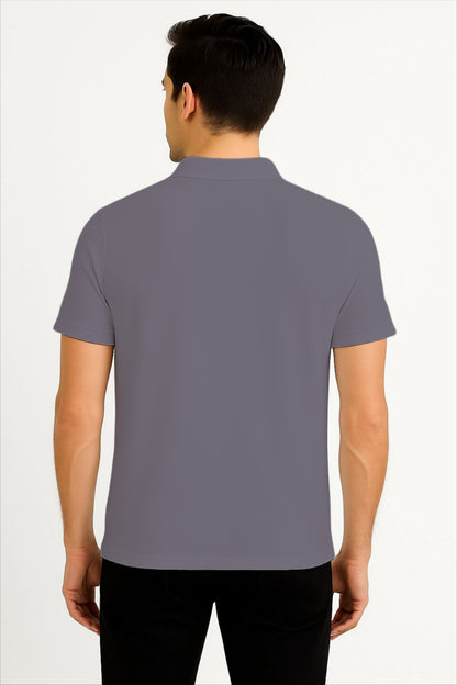 LEHZA Premium Men's Polo – Crafted With Elegance (Purple)