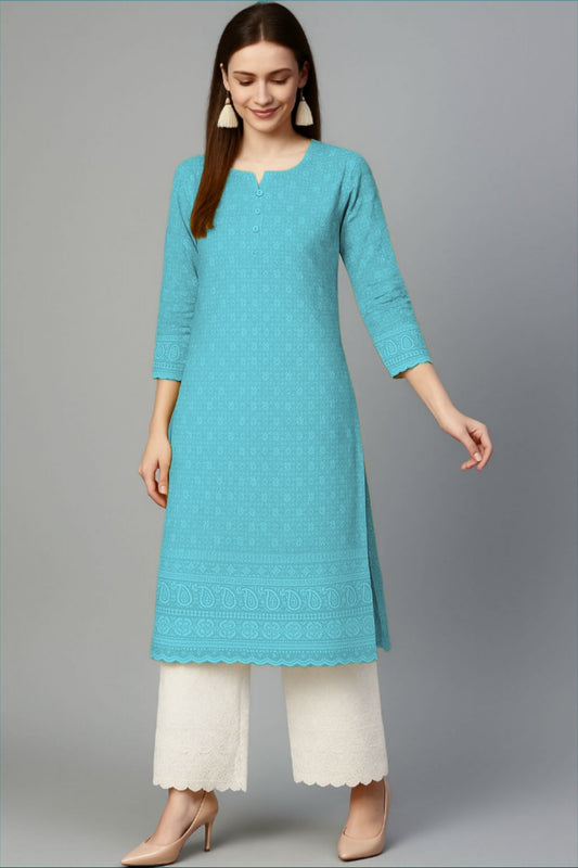LEHZA Suit – Ethnic Wardrobe (Light Blue)