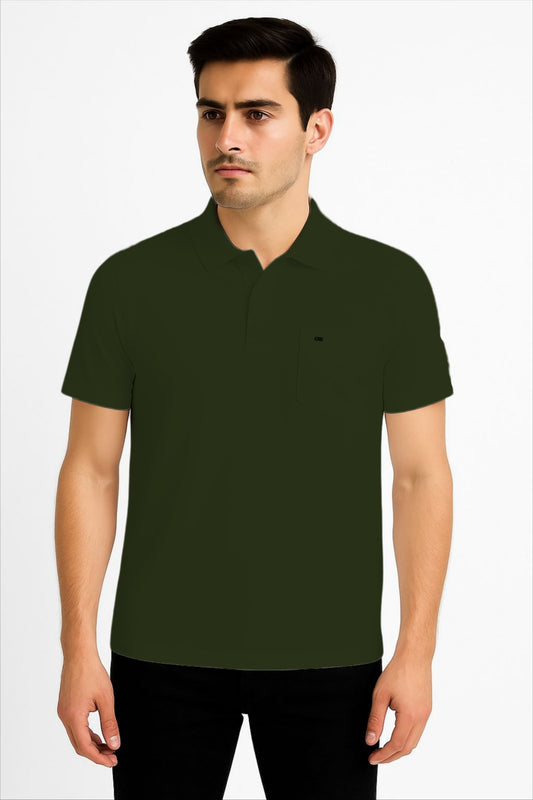 LEHZA Premium Men's Polo – Crafted With Elegance (Green)