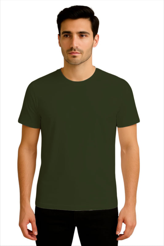 LEHZA Cotton T-Shirt – Premium Fabric (Deep Green)