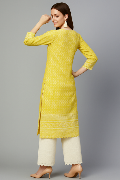 LEHZA Suit – Ethnic Wardrobe (Yellow)