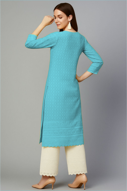 LEHZA Suit – Ethnic Wardrobe (Light Blue)