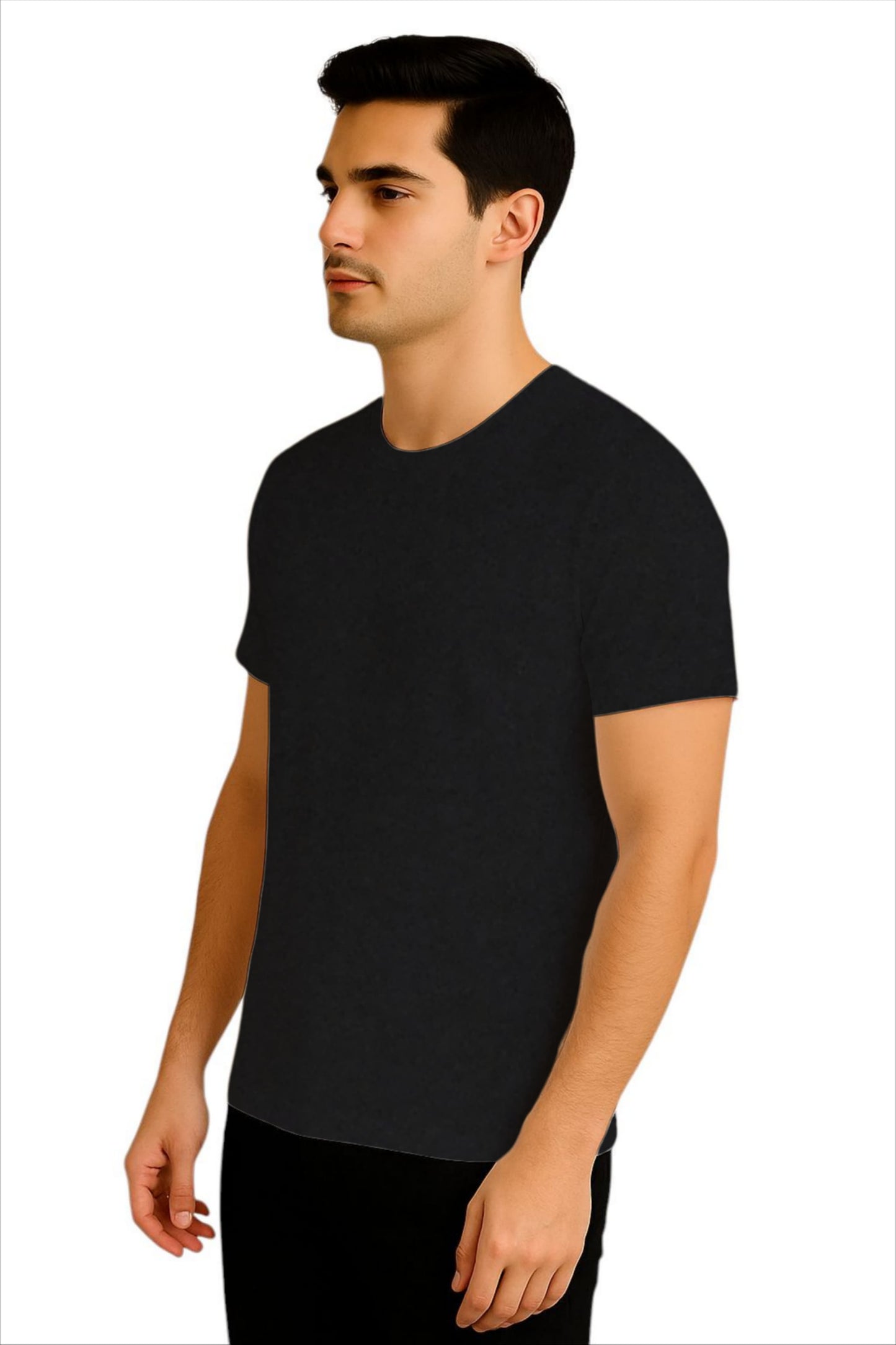 LEHZA Cotton T-Shirt – Premium Fabric (Black)