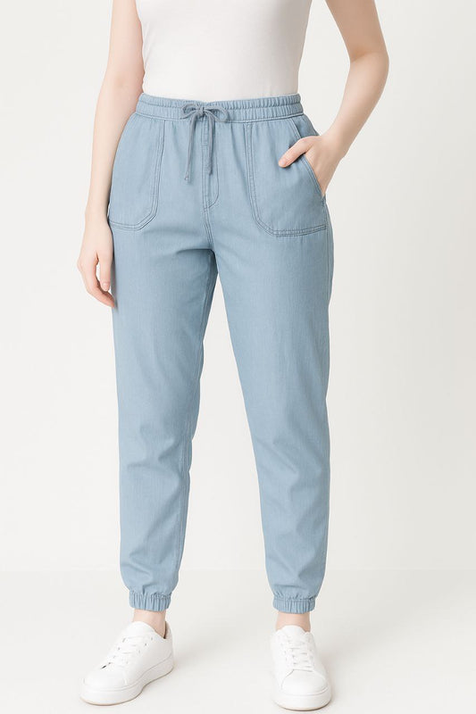 LEHZA Casual Joggers – Stay Stylish (Blue)