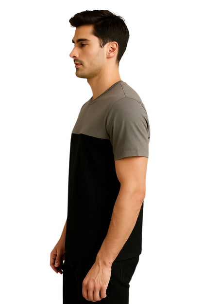 LEHZA Cotton T-Shirt – Premium Fabric (Black & Grey)