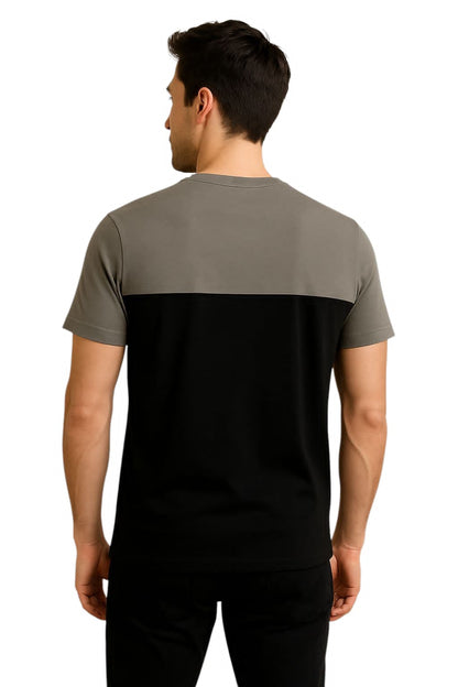 LEHZA Cotton T-Shirt – Premium Fabric (Black & Grey)